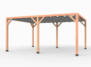 Douglas pergola, 234 x 534 cm Verando, Pure